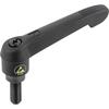 Kipp Adjustable handle, antistatic, M06x20mm extrnl thrd, Handle length 65mm K0269.1120624X20